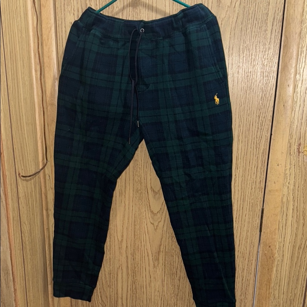 Polo by Ralph Lauren Green and Black Jogger Sweatpants